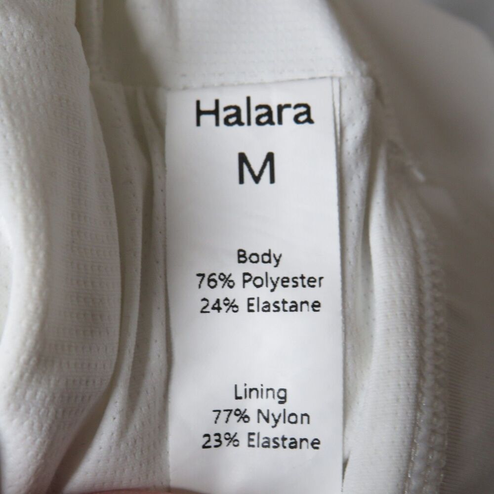 Halara Collared Crossover Waist Cropped Padded Active Bra Tank Top Size Medium - Picture 4 of 4
